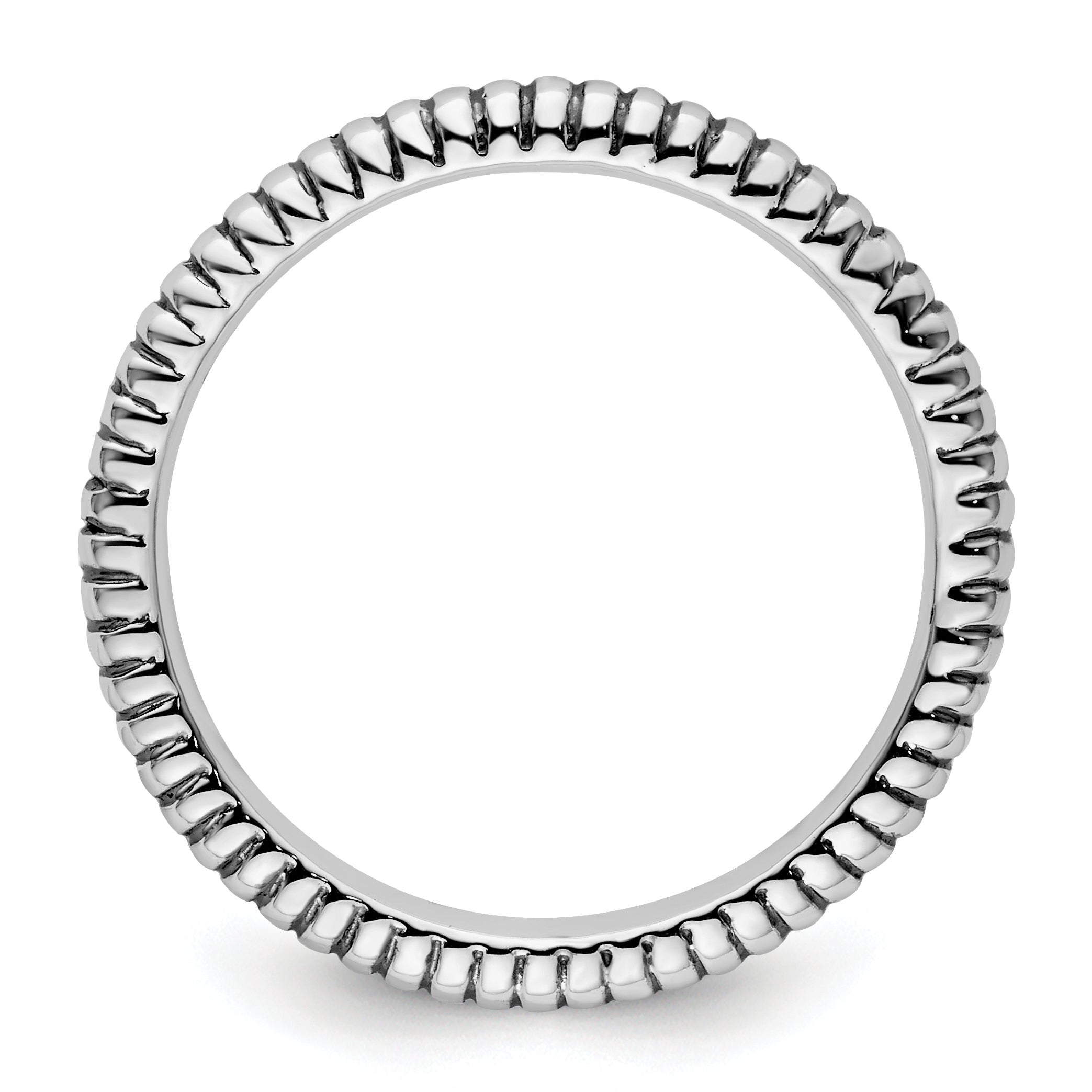 Antiqued Stackable Ring in Sterling Silver Secondary image