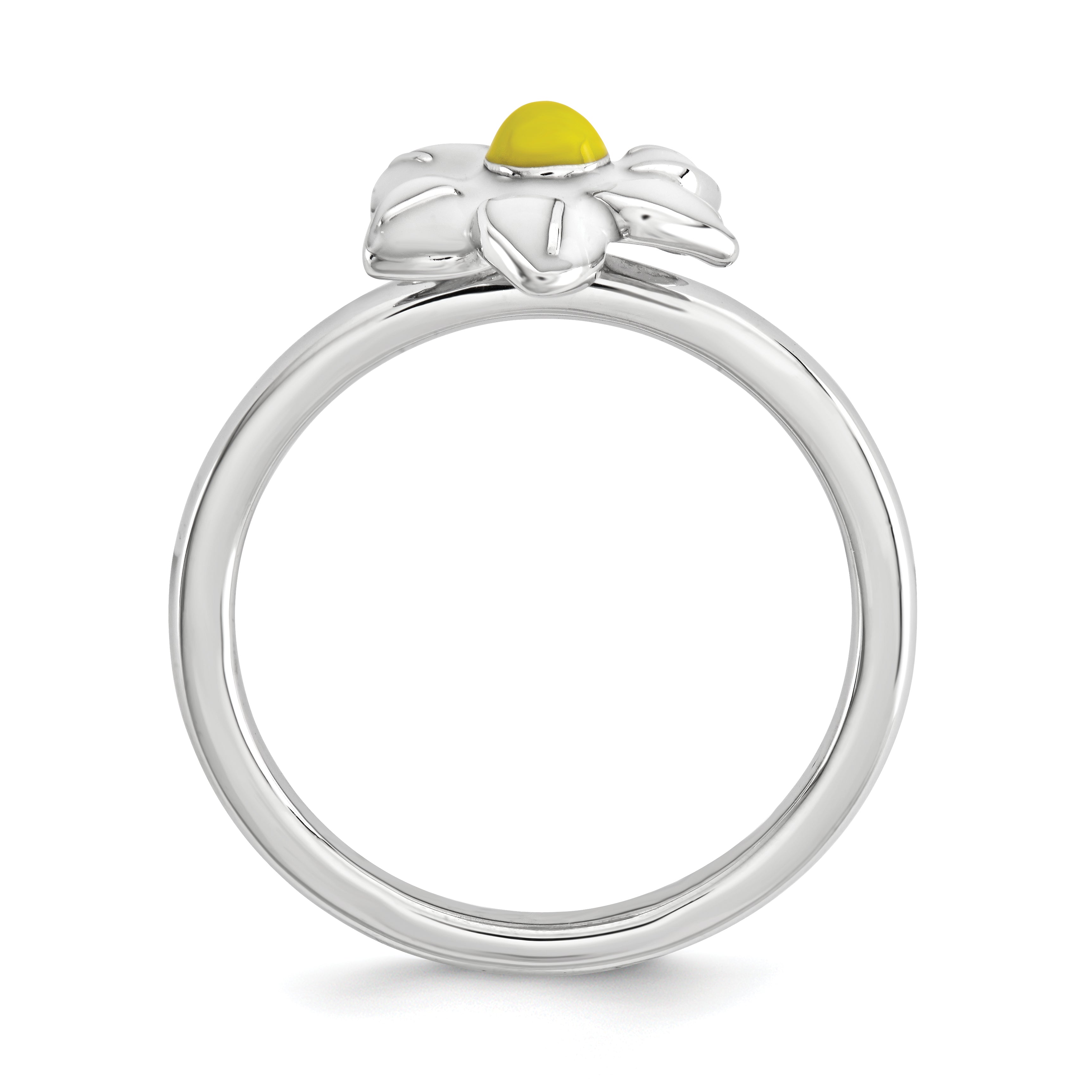 Sterling Silver Stackable Expressions Jonquil Ring Secondary image