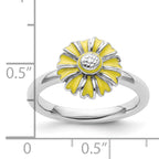 Sterling Silver Stackable Expressions Daisy Ring