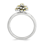 Sterling Silver Stackable Expressions Calendula Ring