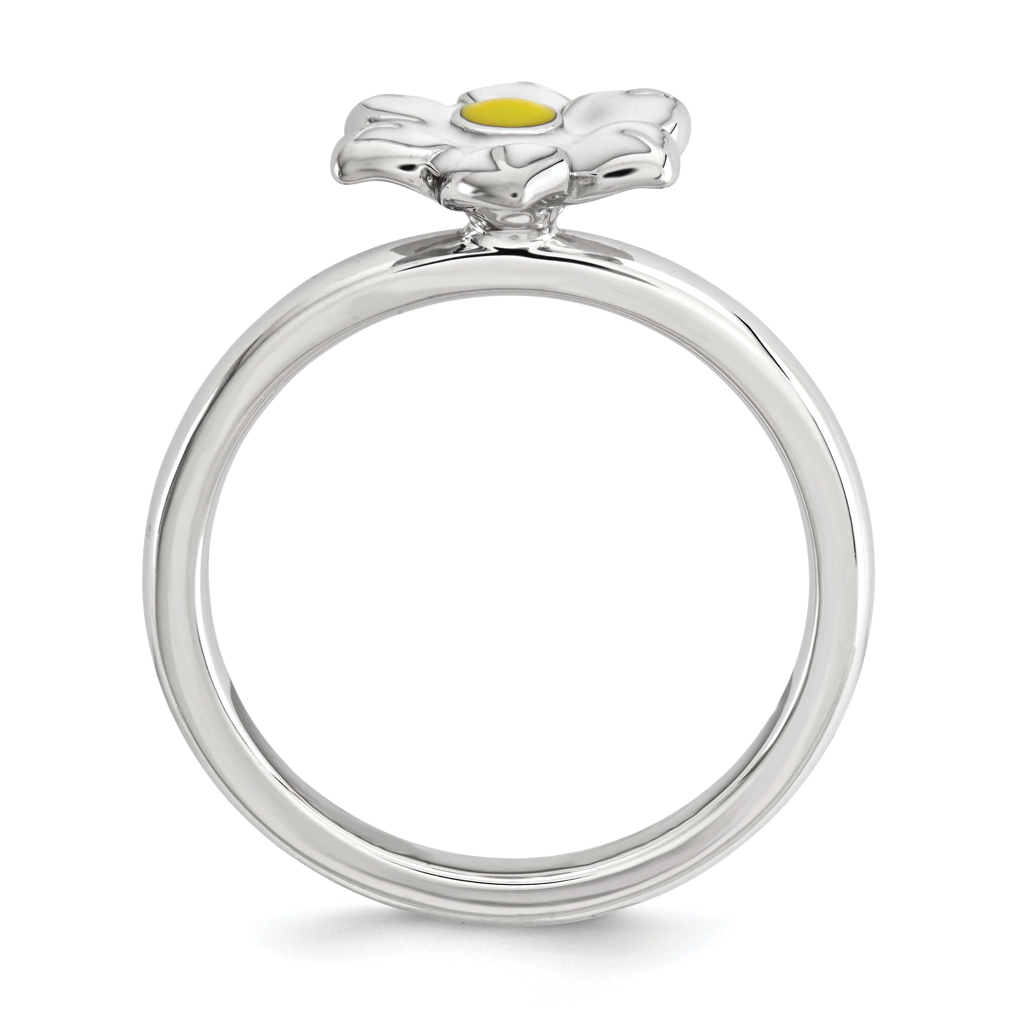 Sterling Silver Stackable Expressions Narcissus Ring Secondary image