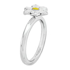 Sterling Silver Stackable Expressions Narcissus Ring