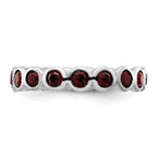 Sterling Silver Stackable Expressions January Crystal Ring