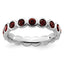 Sterling Silver Stackable Expressions January Crystal Ring