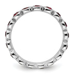 Sterling Silver Stackable Expressions February Crystal Ring