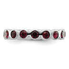 Sterling Silver Stackable Expressions February Crystal Ring