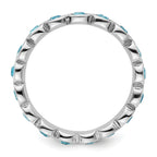 Sterling Silver Stackable Expressions March Crystal Ring