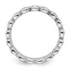 Sterling Silver Stackable Expressions April Crystal Ring
