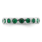 Sterling Silver Stackable Expressions May Crystal Ring