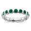 Sterling Silver Stackable Expressions May Crystal Ring