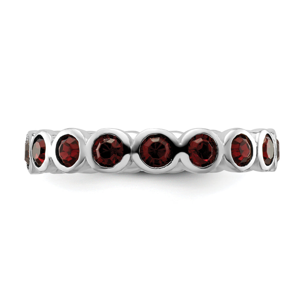 Sterling Silver Stackable Expressions June Crystal Ring
