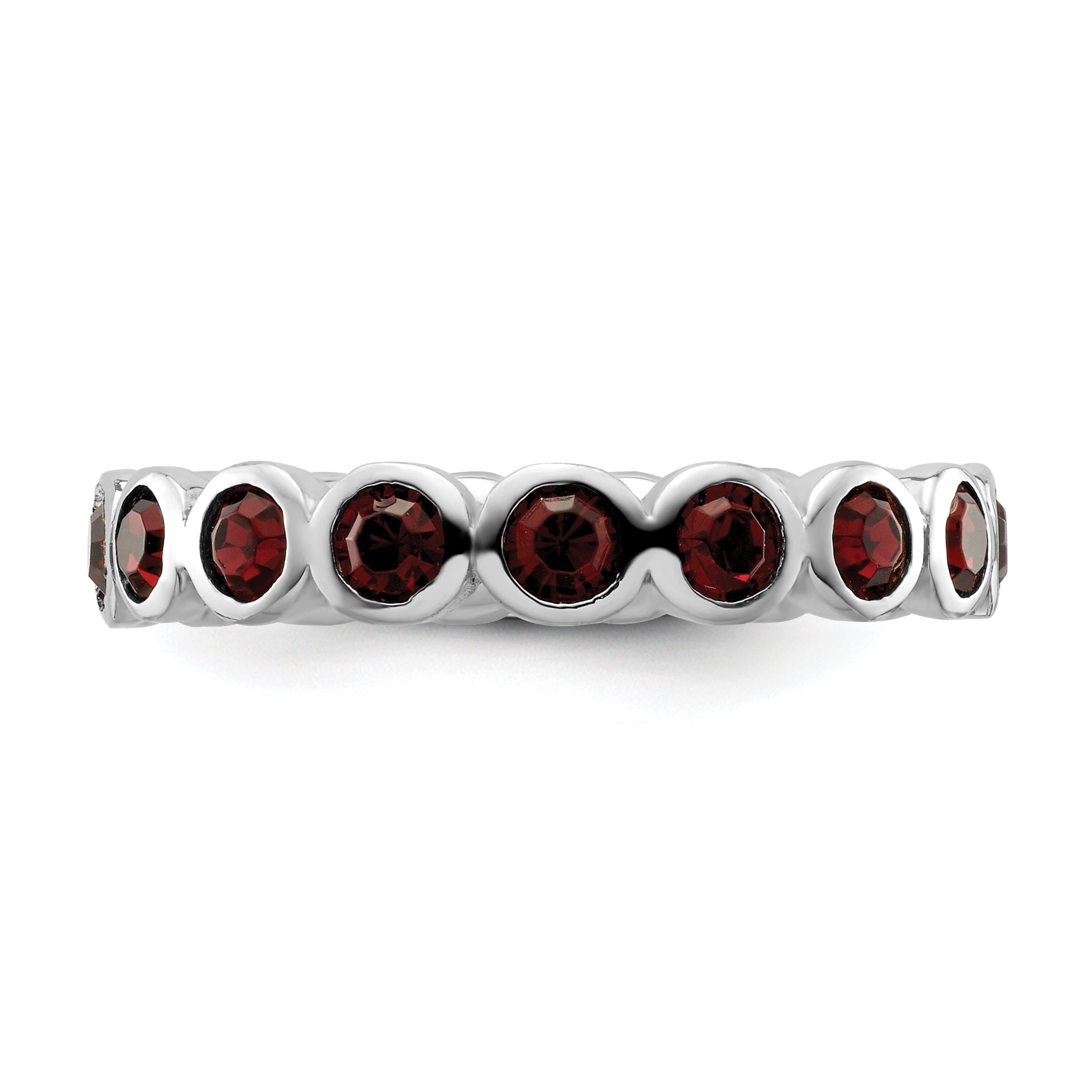 Sterling Silver Stackable Expressions June Crystal Ring
