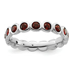 Sterling Silver Stackable Expressions June Crystal Ring
