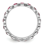 Sterling Silver Stackable Expressions July Crystal Ring
