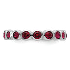 Sterling Silver Stackable Expressions July Crystal Ring