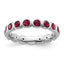 Sterling Silver Stackable Expressions July Crystal Ring