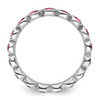 Sterling Silver Stackable Expressions October Crystal Ring