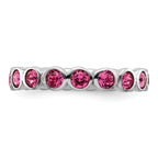 Sterling Silver Stackable Expressions October Crystal Ring