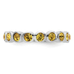 Sterling Silver Stackable Expressions November Crystal Ring