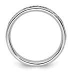 Sterling Silver Stackable Expressions Polished Enameled Mom Ring