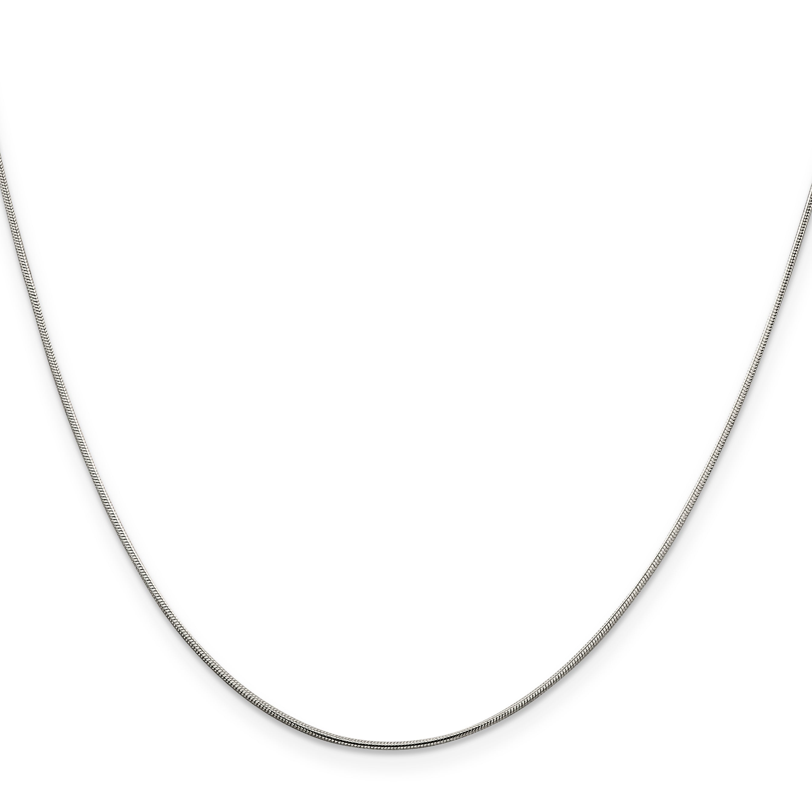 Sterling Silver Snake Chain Necklace 0.8mm