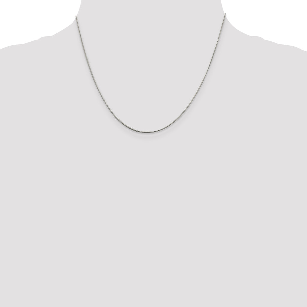 Sterling Silver .8mm Snake Chain With 2 Inch Extension