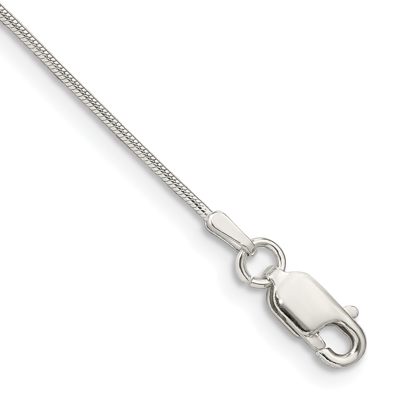 Sterling Silver .8mm Snake Chain Anklet Main image