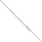 Sterling Silver .8mm Snake Chain With 2 Inch Extension