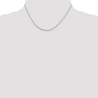 Sterling Silver Rhodium-Plated Snake Chain Necklace 0.8mm
