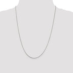 Sterling Silver Rhodium-Plated .8mm Round Snake Chain