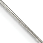 Sterling Silver .8mm Snake Chain With 2 Inch Extension