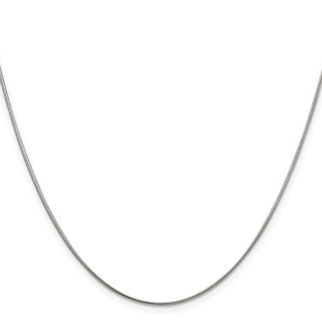 Sterling Silver 1mm Snake Chain With 2 Inch Extension