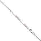 Sterling Silver 1mm Snake Chain With 2 Inch Extension