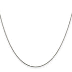 Sterling Silver Rhodium-Plated Snake Chain Necklace 1mm