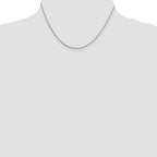 Sterling Silver Rhodium-Plated Snake Chain Necklace 1mm