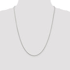 Sterling Silver Rhodium-Plated 1mm Round Snake Chain
