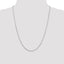 Sterling Silver Rhodium-Plated 1mm Round Snake Chain