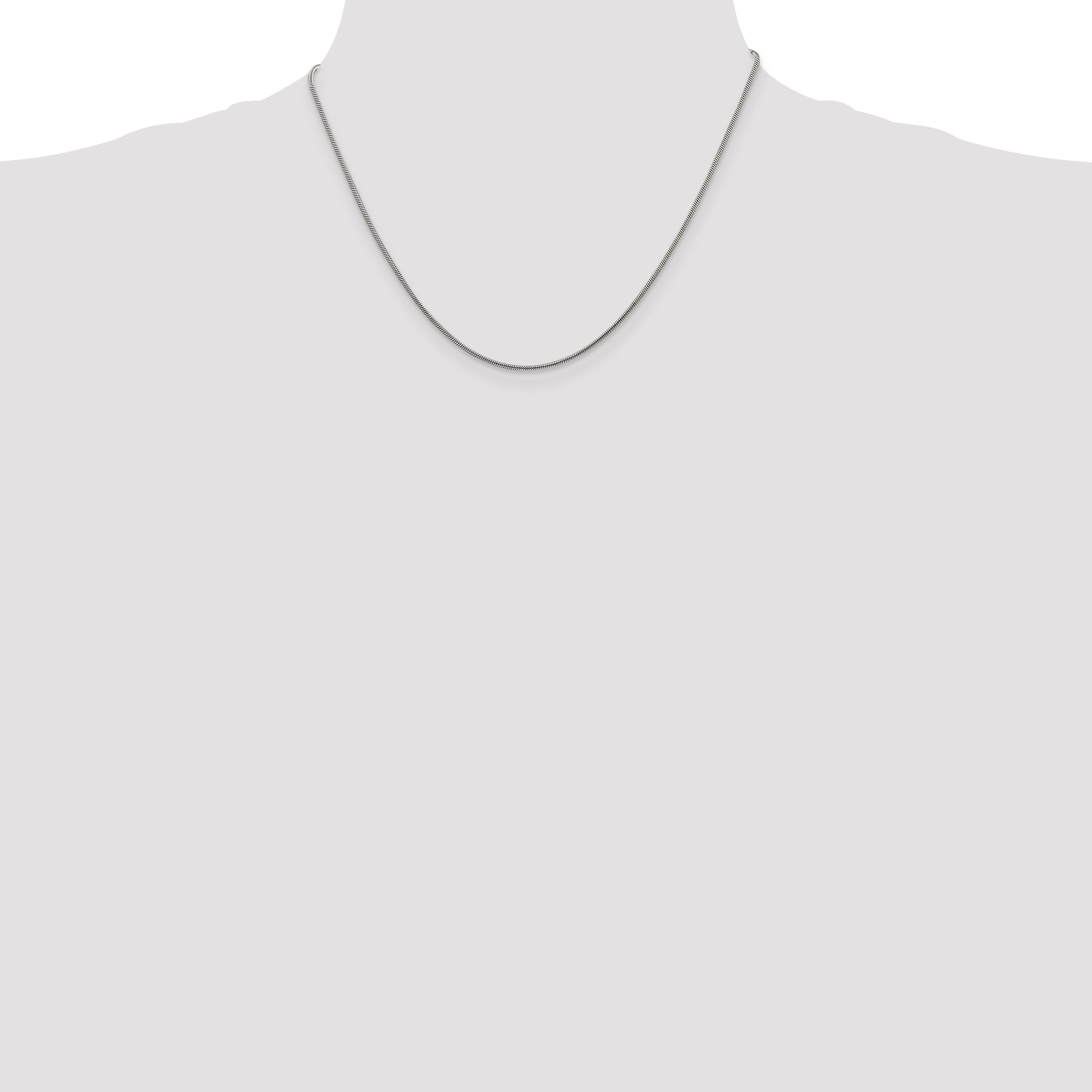 Sterling Silver 1.2mm Snake Chain With 2 Inch Extension