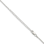 Sterling Silver 1.2mm Snake Chain With 2 Inch Extension