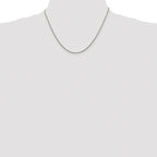 Sterling Silver Rhodium-plated 1.2mm Snake Chain