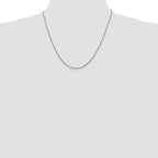 Sterling Silver Rhodium-plated 1.2mm Snake Chain