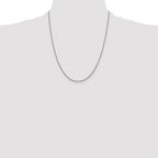 Sterling Silver Rhodium-plated 1.2mm Snake Chain