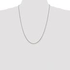 Sterling Silver Rhodium-plated 1.2mm Snake Chain