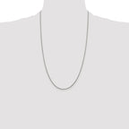 Sterling Silver Rhodium-plated 1.2mm Snake Chain
