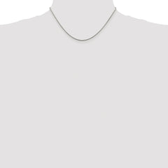 Sterling Silver Rhodium-plated 1.25mm Snake Chain