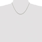 Sterling Silver Rhodium-plated 1.25mm Snake Chain