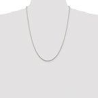 Sterling Silver Rhodium-plated 1.25mm Snake Chain
