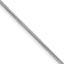 Sterling Silver Rhodium-plated 1.25mm Snake Chain