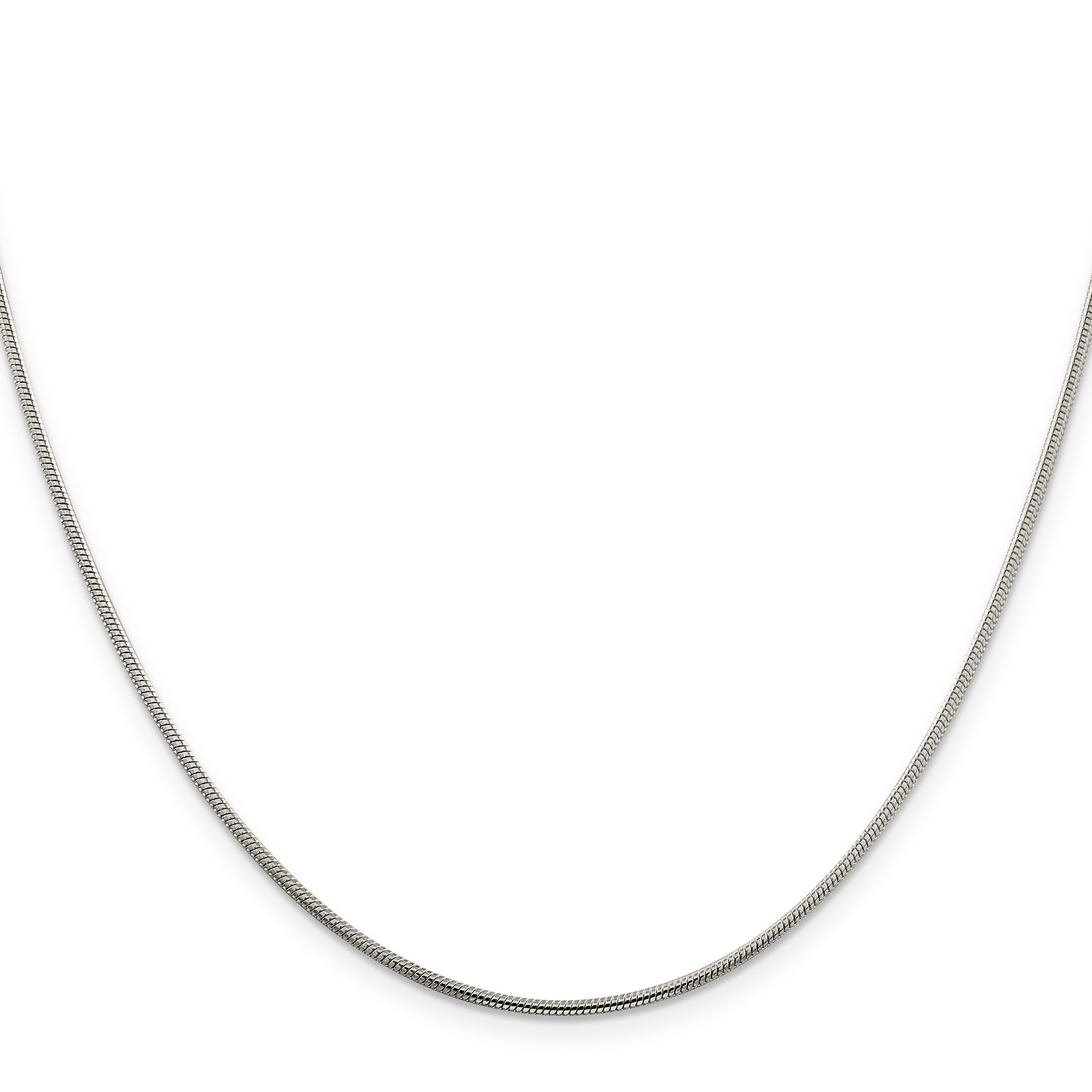 Sterling Silver Snake Chain Necklace 1.5mm
