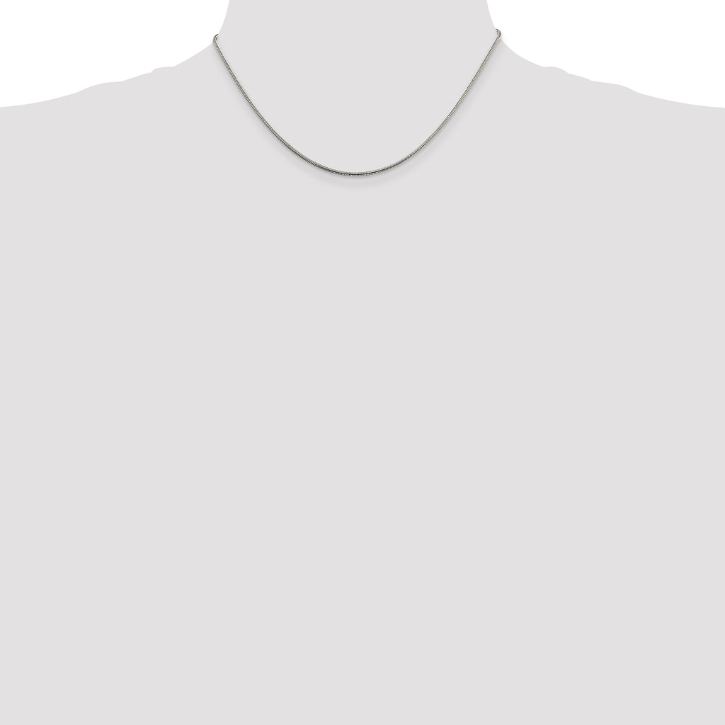 Sterling Silver Snake Chain Necklace 1.5mm
